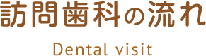 訪問歯科の流れ Dental visit