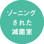 ゾーニングされた滅菌室