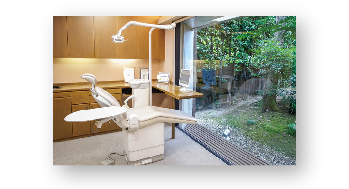 完全個室の予防歯科室